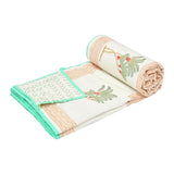 Cotton Dohar / Blanket King Bed Size Hand Block Printed (Brown Tree)