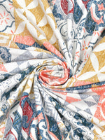 King Size Pure Cotton Hand Block Print Bedsheet (Red Chokdi)