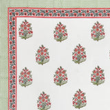 BLOCKS OF INDIA Hand Block Printed Cotton Super King Size Bedsheet(245 X 270 CM) (Color 14)
