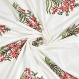 BLOCKS OF INDIA Hand Block Printed Cotton Super King Size Bedsheet(245 X 270 CM) (Color 14)