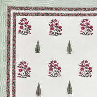 BLOCKS OF INDIA Hand Block Printed Cotton Super King Size Bedsheet(245 X 270 CM) (Color 15)