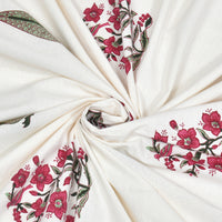 BLOCKS OF INDIA Hand Block Printed Cotton Super King Size Bedsheet(245 X 270 CM) (Color 15)