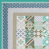 BLOCKS OF INDIA Hand Block Printed 100% Cotton Dohar King Size Reversible (Blue Chokdi)