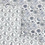 BLOCKS OF INDIA Polycotton Double Dohar /Blanket for Summer (GREY JAAL DULL COTTON)