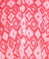 BLOCKS OF INDIA Co ords Set in Pure Cotton Pink Ikat