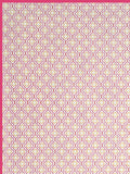 Hand Block Printed 100% Cotton Dohar King Size Reversible (Pink Pine Rose)