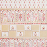 Pure Cotton Table Cloth Rajasthani Hand Block Printed (RED BUTI)