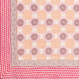 Cotton Single Size Quilt Hand Block Print for Light Winters (150x225 cm)
