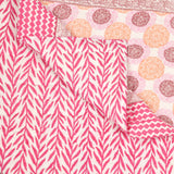 Cotton Single Size Quilt Hand Block Print for Light Winters (150x225 cm)
