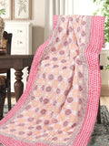 Cotton Single Size Quilt Hand Block Print for Light Winters (150x225 cm)