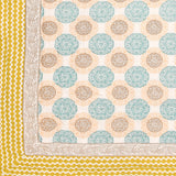 Cotton Single Size Quilt Hand Block Print for Light Winters (150x225 cm)