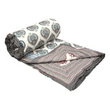 King Size Quilt/Rajai Cotton Hand Block Print  (90 inch X 108 inch) Rajai Razai