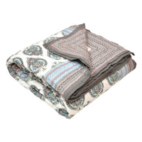 King Size Quilt/Rajai Cotton Hand Block Print  (90 inch X 108 inch) Rajai Razai