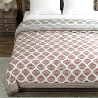 King Size Quilt/Rajai Cotton Hand Block Print  (90 inch X 108 inch) Rajai Razai