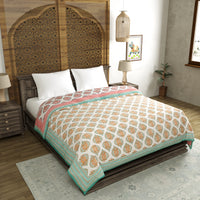 King Size Quilt/Rajai Cotton Hand Block Print  (90 inch X 108 inch) Rajai Razai