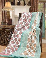 King Size Quilt/Rajai Cotton Hand Block Print  (90 inch X 108 inch) Rajai Razai