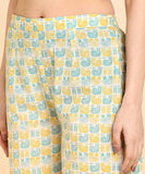 BLOCKS OF INDIA Cotton Co ords Sets Abstract Block Print (Shirt and Flared Pant with pocket)
