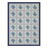 BLOCKS OF INDIA Diwan Set Cotton 8 Piece | Deewan Printed Bedsheet Sets for Living Room Hall (Set of 8 Piece, 1-Bed Sheet | 2-Bolster Cover | 5-Cushion Cover (Color 18)