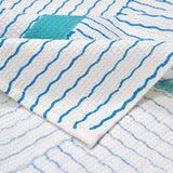blue towel