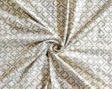 Cotton Dohar / Blanket Single Bed Size Hand Block Printed, Grey Gamla Motifs