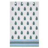 blue curtain