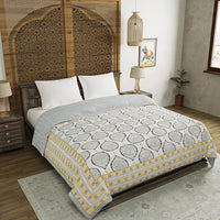 King Size Quilt/Rajai Cotton Hand Block Print  (90 inch X 108 inch) Rajai Razai