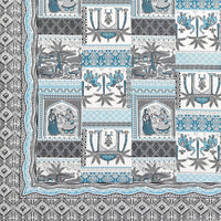BLOCKS OF INDIA Diwan Set Cotton 8 Piece | Deewan Printed Bedsheet Sets for Living Room Hall (Set of 8 Piece, 1-Bed Sheet | 2-Bolster Cover | 5-Cushion Cover (Color 15)
