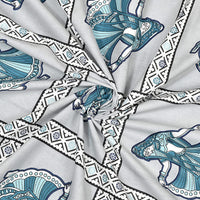 BLOCKS OF INDIA Diwan Set Cotton 8 Piece | Deewan Printed Bedsheet Sets for Living Room Hall (Set of 8 Piece, 1-Bed Sheet | 2-Bolster Cover | 5-Cushion Cover (Color 18)