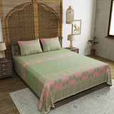 green bedsheet
