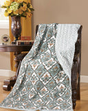 Cotton Single Size Quilt Hand Block Print for Light Winters (60x90 Inches) Rajai Razai