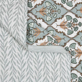 Cotton Single Size Quilt Hand Block Print for Light Winters (60x90 Inches) Rajai Razai