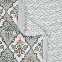 Cotton Single Size Quilt Hand Block Print for Light Winters (60x90 Inches) Rajai Razai