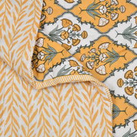 Cotton Single Size Quilt Hand Block Print for Light Winters (60x90 Inches) Rajai Razai