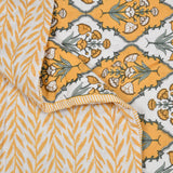 Cotton Single Size Quilt Hand Block Print for Light Winters (60x90 Inches) Rajai Razai