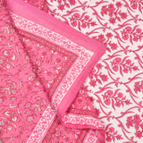 Cotton Single Size Quilt Hand Block Print for Light Winters (60x90 inches) Rajai Razai 