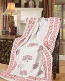 Cotton Single Size Quilt/Rajai Hand Block Print for Light Winters (60x90 Inches) Rajai Razai