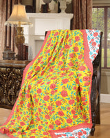 Cotton Single Size Quilt Hand Block Print for Light Winters (60x90 Inches) Rajai Razai