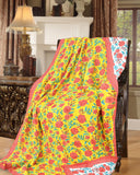 Cotton Single Size Quilt Hand Block Print for Light Winters (60x90 Inches) Rajai Razai