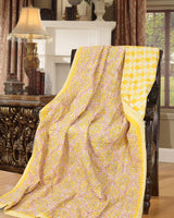Cotton Single Size Quilt Hand Block Print for Light Winters (60x90 Inches) Rajai Razai