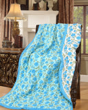 Cotton Single Size Quilt Hand Block Print for Light Winters (60x90 Inches) Rajai razai 