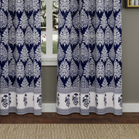 blue curtain