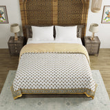 King Size Quilt/Rajai Cotton Hand Block Print  (90 inch X 108 inch) Rajai Razai
