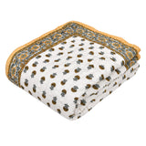 King Size Quilt/Rajai Cotton Hand Block Print  (90 inch X 108 inch) Rajai Razai