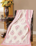 Cotton Single Size Quilt Hand Block Print for Light Winters (60x90 Inches) Rajai Razai