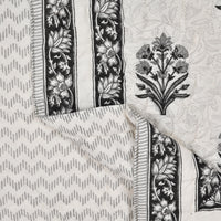 Cotton Single Size Quilt Hand Block Print for Light Winters (60x90 Inches) Rajai Razai