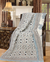 Cotton Single Size Quilt Hand Block Print for Light Winters (60x90 Inches) Rajai Razai